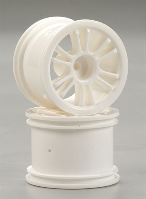 Rear Spoke Wheel White 18B (2) - Click Image to Close