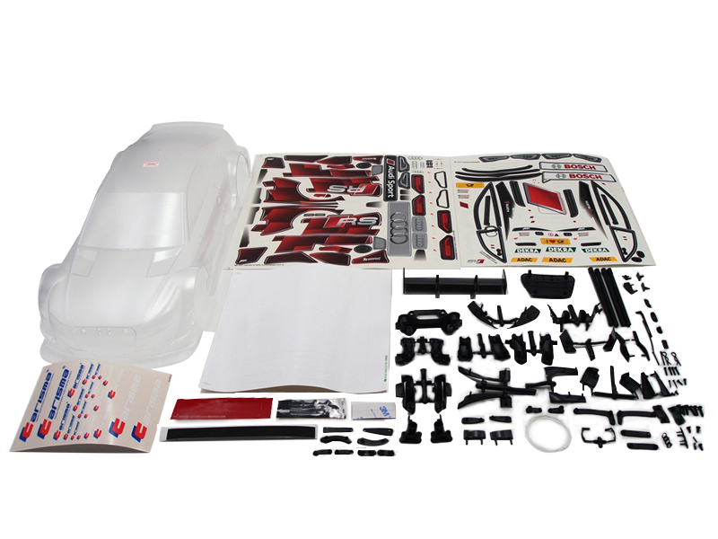 1/10 Audi RS5 DTM Clear Body (#15 Stickers) 1/10 Audi RS5 DTM Clear Body (#15 Stickers)