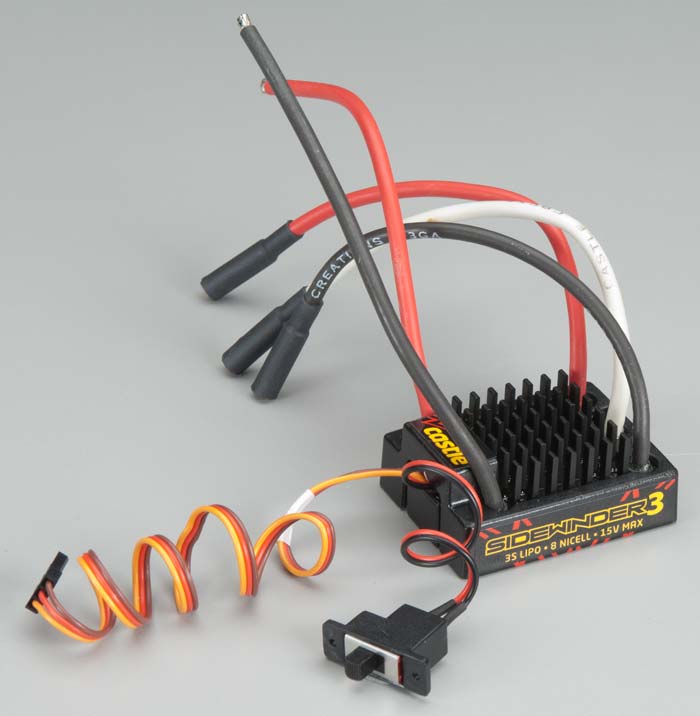 Castle Creations 1/10 Sidewinder 3 Waterproof ESC Castle Creations 1/10 Sidewinder 3 Waterproof ESC