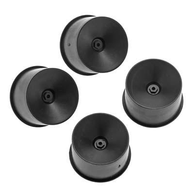 Dish Wheel Set Black 22x14 (4) Q32 - Click Image to Close