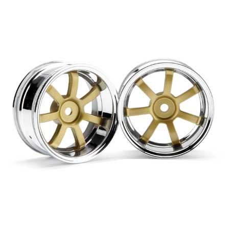 RaysGram 57S ProChrome/Gold Wheel 6mmOffset(2):RS4