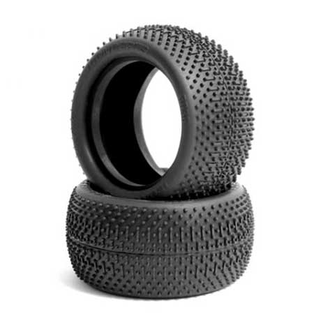 Rear Flip Outs Tire, Green: 2.2 Buggy (2)