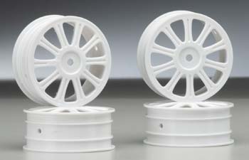 Rulux 1/10 B44 Front Wheel White (4) - Click Image to Close