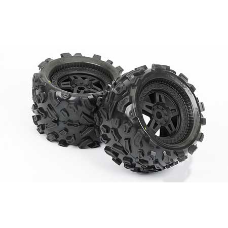 Fr, R Big Joe 3.8 All Terrain Mnt Tech 5 Blk Whl - Click Image to Close