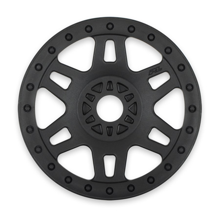 1/8 Fr, R Split Six V2 Black Wheels (4): Buggy - Click Image to Close