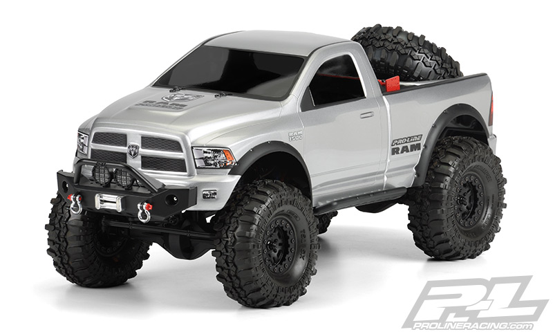 RAM 1500 Clear Body for 1/10 Scale Crawlers