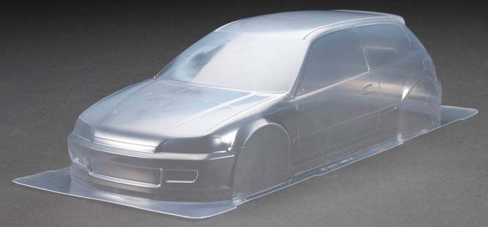 1/10 Castrol Honda Civic VTi Clear Body Set 1/10 Castrol Honda Civic VTi Clear Body Set