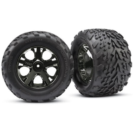 All-Star Blk Chrome Whls w/ Talon Tires(2) Front Stampede