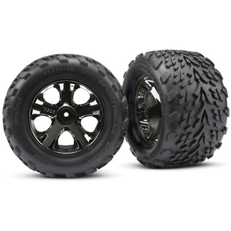 All-Star Blk Chrome Whls w/ Talon Tires(2) Front Stampede - Click Image to Close