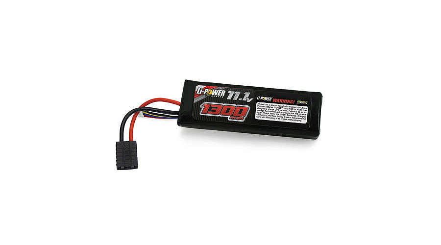 20C 11.1V 1300mAh 3S LiPo Battery: UNI Plug